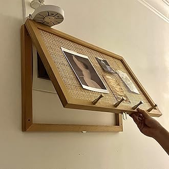 Modern Electric Meter Box Cover Decorative Wall, 50 60 Cm Long Free Punching Decorative Fuse Box Covers for Hide Pictures Cover Painting Hanging Pictures, Wooden Creative Switch Box ( Size : Large )