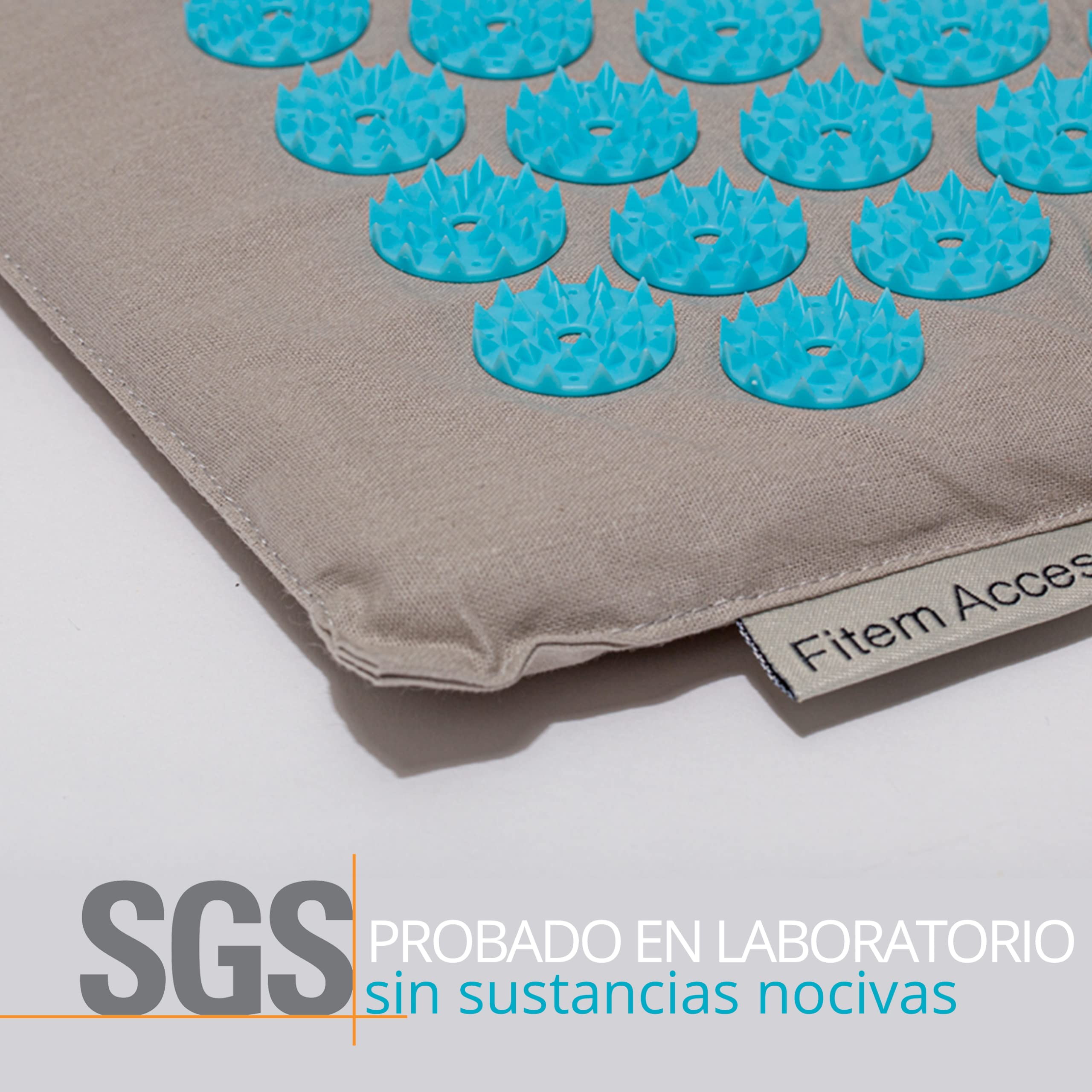 Kit de acupresión Fitem XL - Bolsa - Bola de masaje - Alivia dolores de Espalda y Cuello - Ciática - Masaje de espalda - Relajación muscular