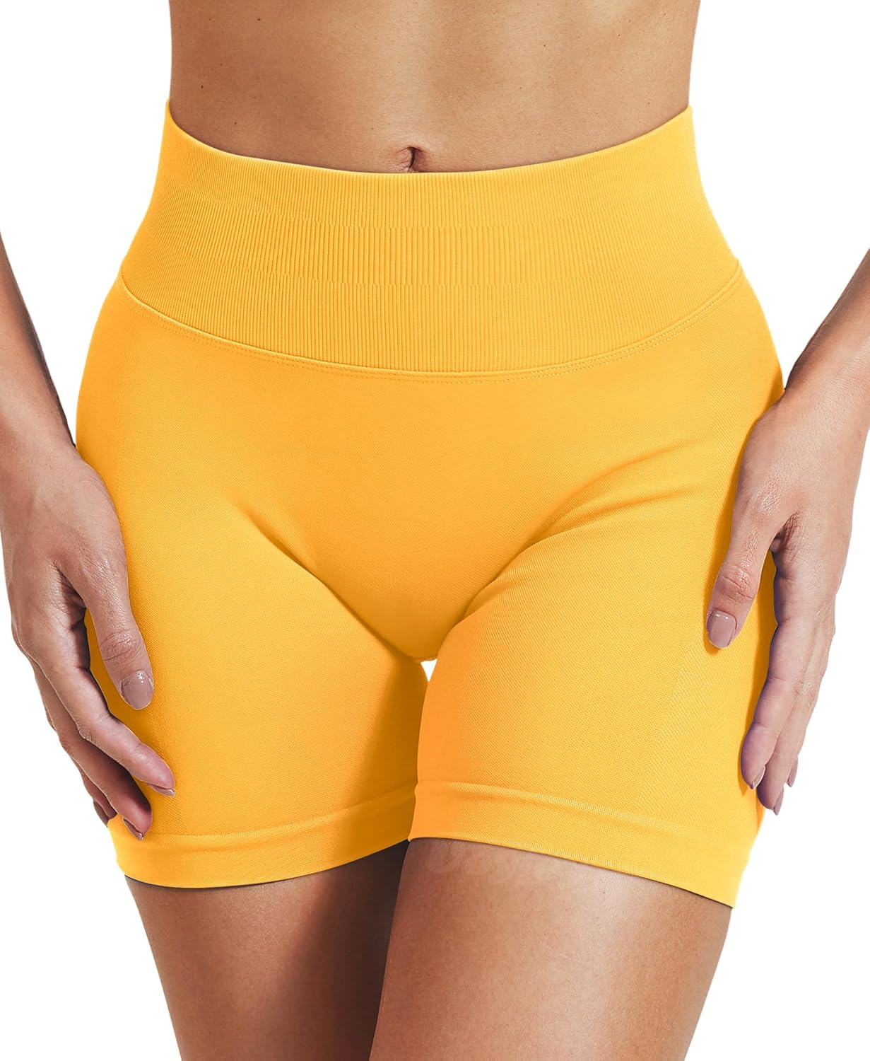 VOYJOY Women Workout Impact Shorts 2.5"/ 3.6"/ 4.5"/ 6" Scrunch Butt Lifting Gym Seamless Booty Biker Shorts - Image 3