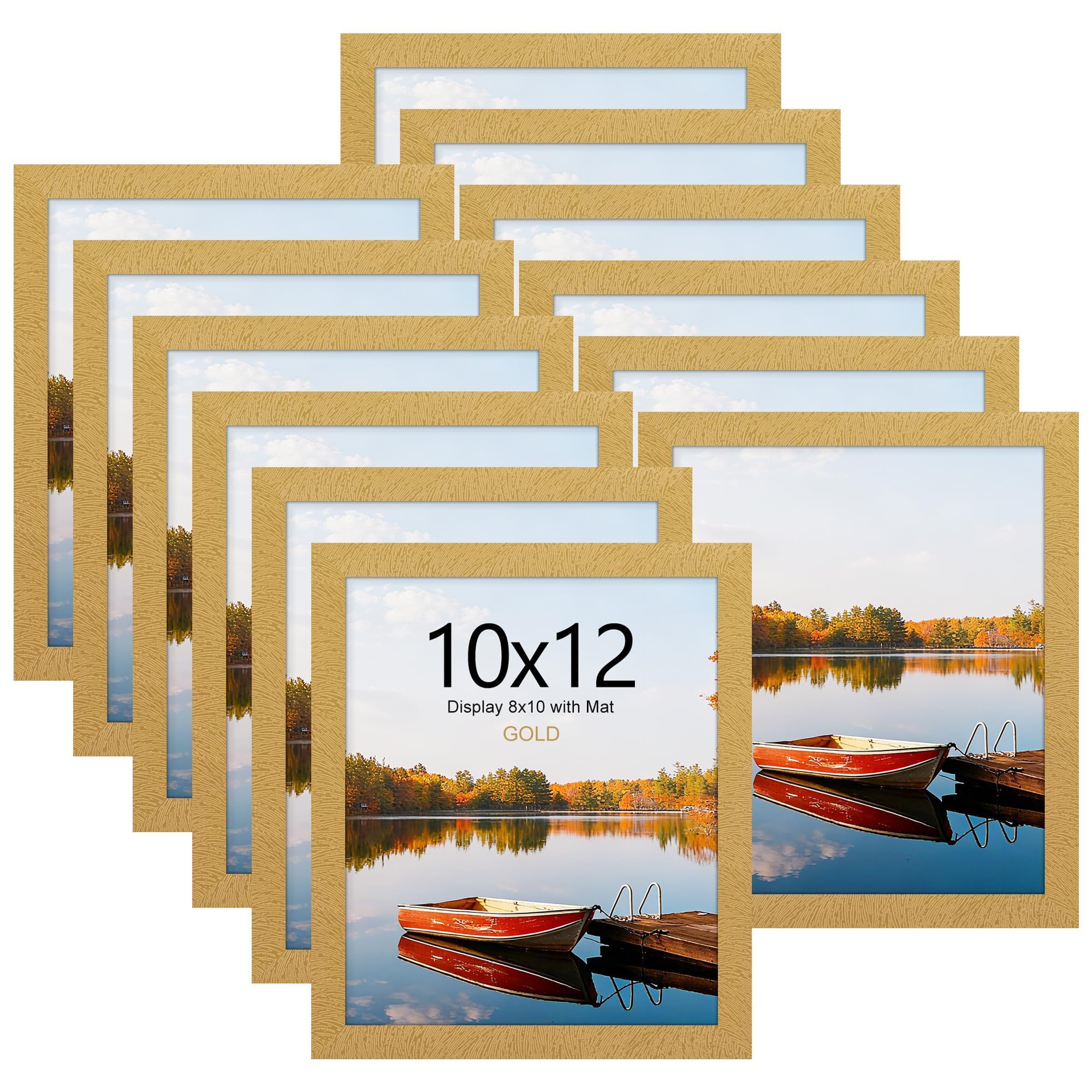 Cadres photo 25x30 cm dorés pour harmoniser vos murs et encadrer facilement