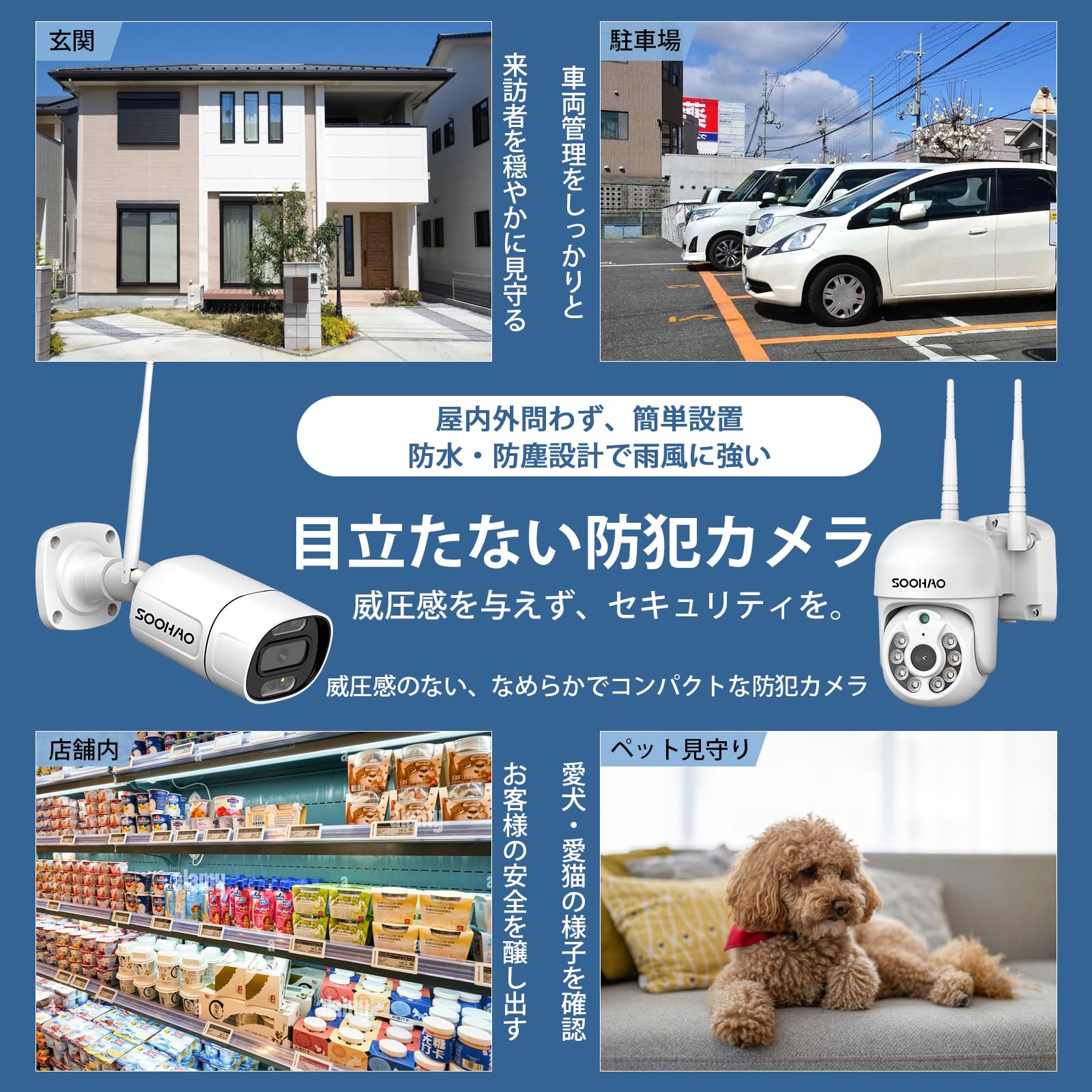 Amazon.co.jp: 【500万画素・2TB HDD内蔵・双方向の音声】SOOHAO