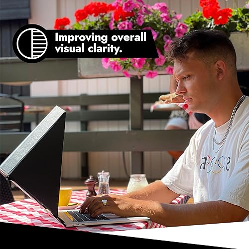 Miniatura 5 de Philbert Danish Design Parasol 4 en 1 para laptop  Pantalla delgada para capó, pantalla de privacidad, protección contra el calor y mejora del