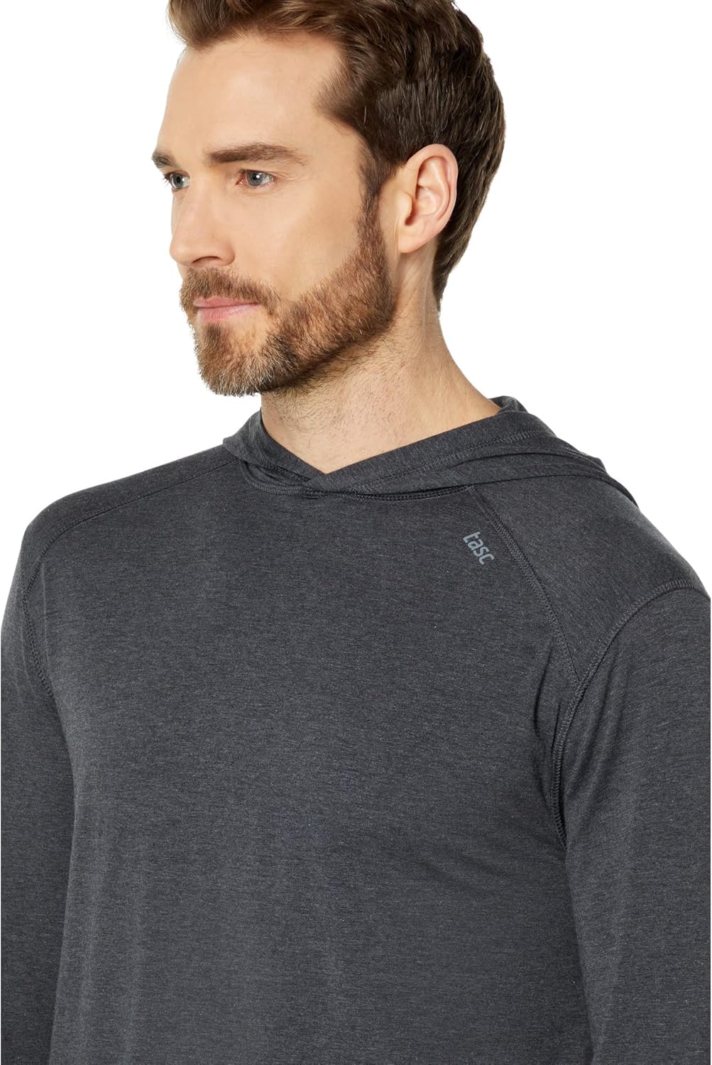 tasc performance carrollton long sleeve hood heather - Image 3