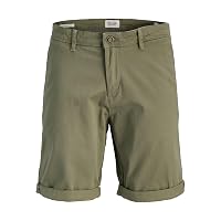 JACK & JONES Pantaloni Corti Uomo Vita Media Pantaloni Chino Bermuda Regular Fit