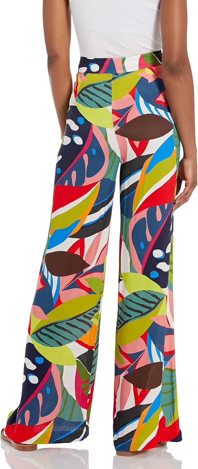 Trina Turk Women's Wide Leg Printed Pant