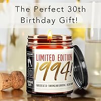 Vista 2 de Wax & Wit Regalos de cumpleaños número 30 para mujeres, velas de cumpleaños, perfumadas con burbujas de champán, ideas de regalo para 30 años, 9