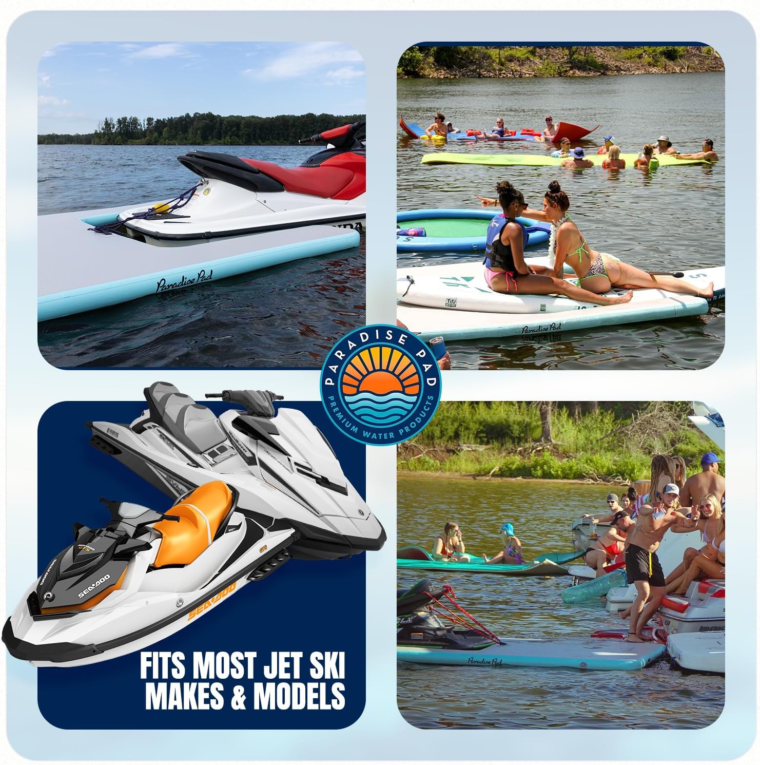 Inflatable Jet Ski Dock -Jetski Inflatable Dock-PWC Inflatable Dock- Ideal for Docking & Storing Your Jet Ski