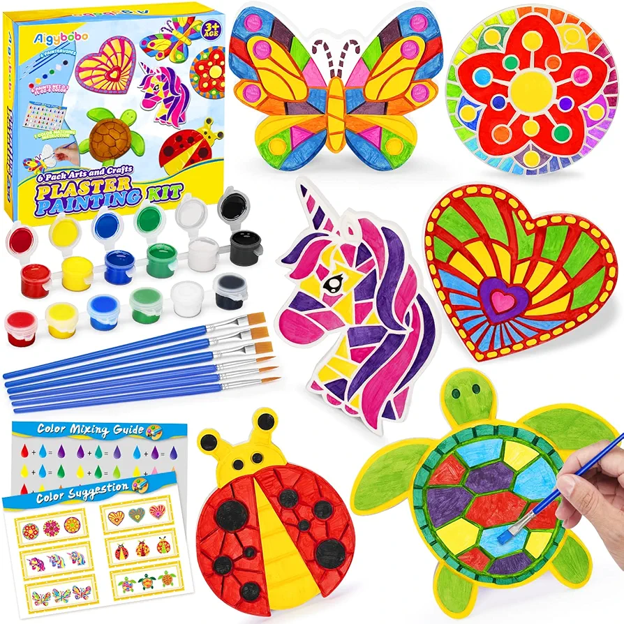 Amazon.com: Aigybobo Kids Arts and Crafts Painting Kit, 6