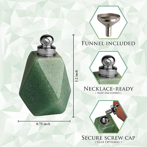 Miniatura 2 de BOHO GARDEN Urna de recuerdo de cristal, contenedor pequeño para cenizas, urnas conmemorativas hechas de material de cristal real, incluye cuchara,