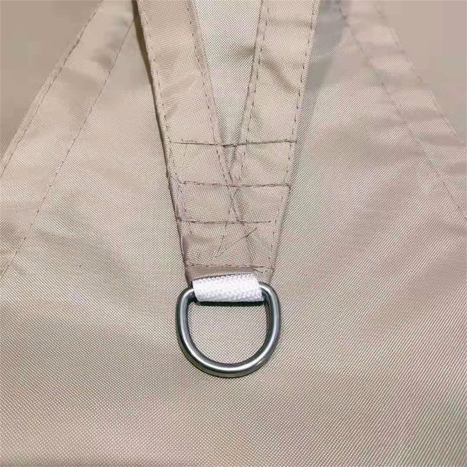 Voile d'ombrage jardin triangle taupe 5m pour ombrager les repas d'été