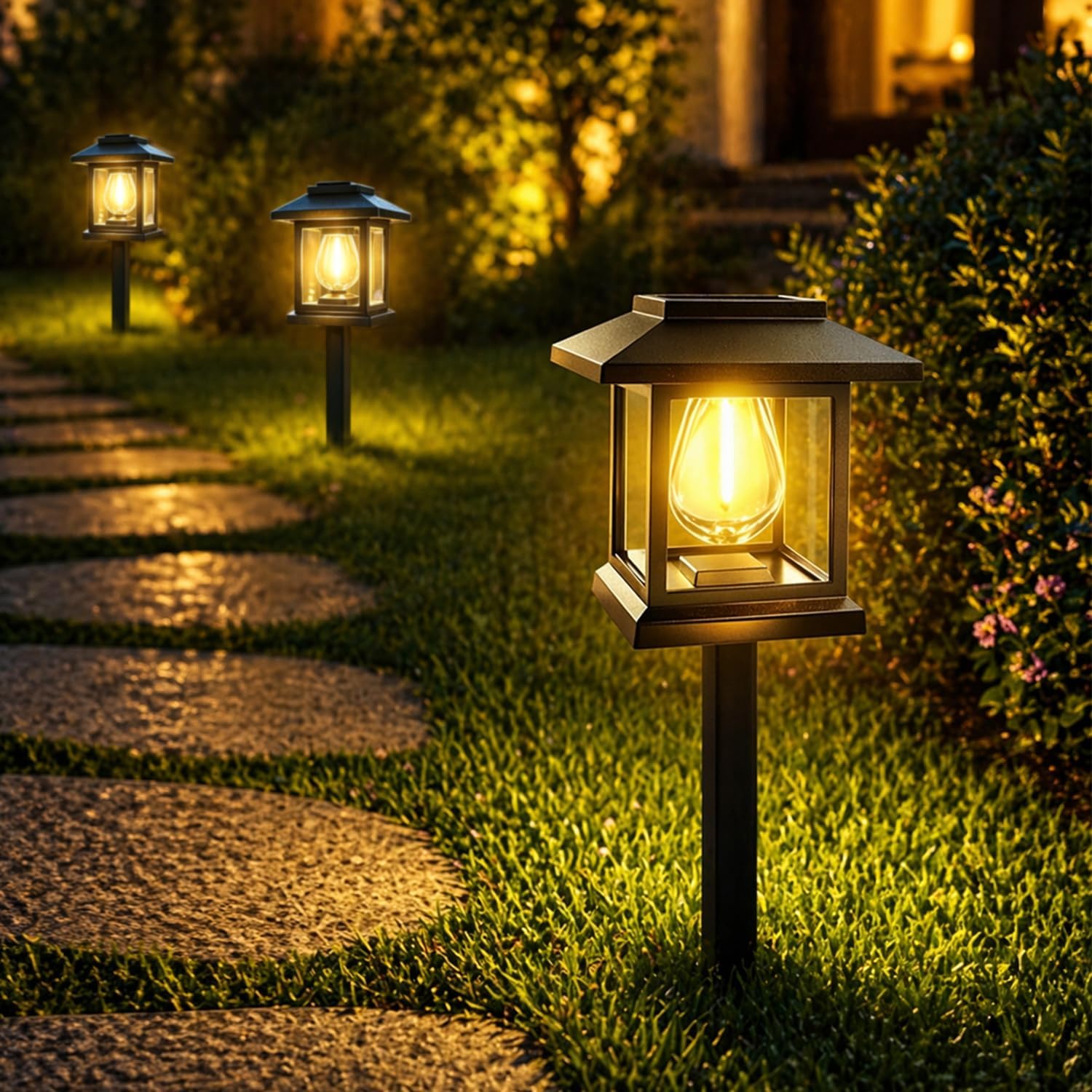 Solar Pathway Lights 2-Pack for Yard Walkways (2)