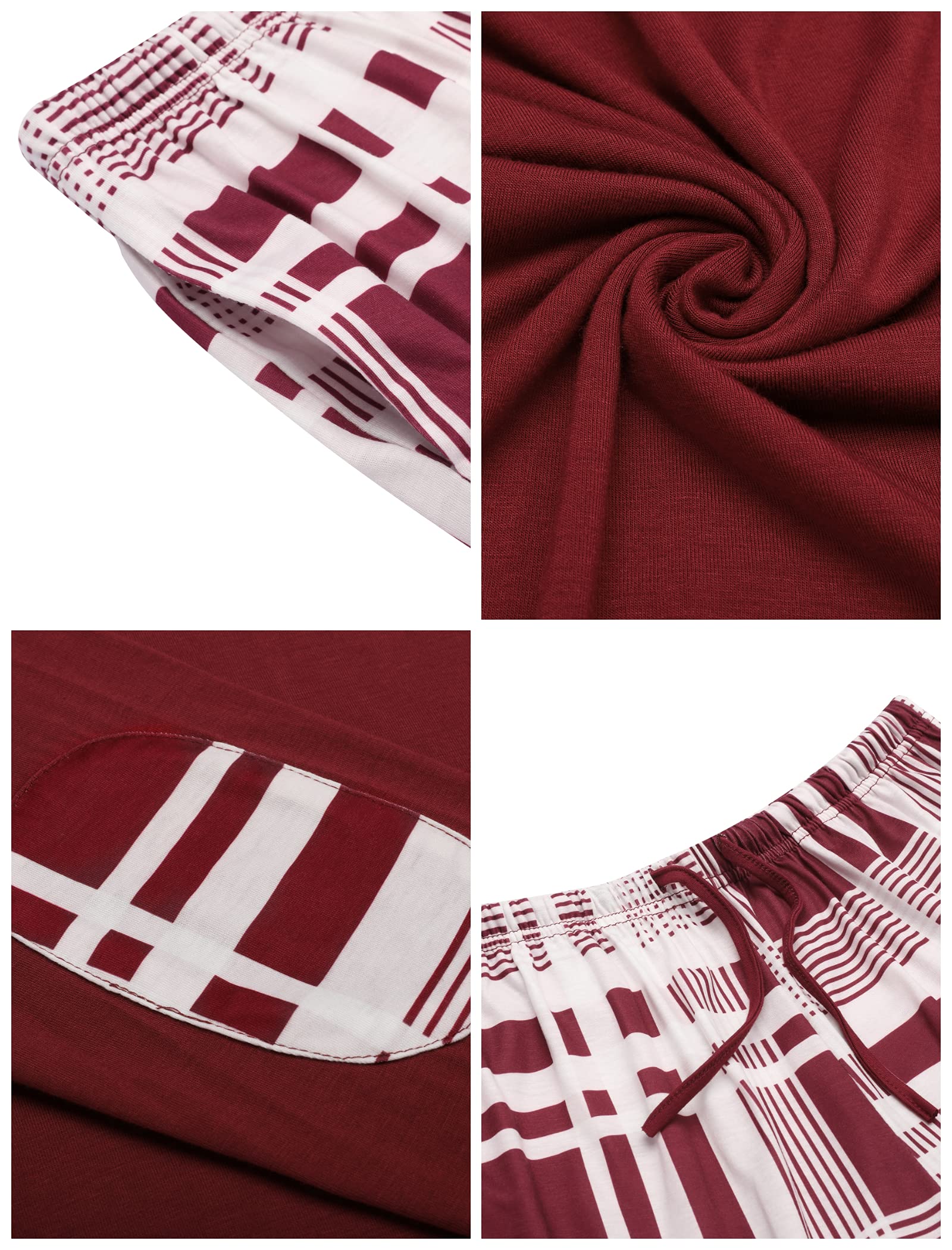 UNibelle Pigiami Donna Lungo Invernale Pigiami Manica Lunga Pigiami Sleepwear Set S-XXL