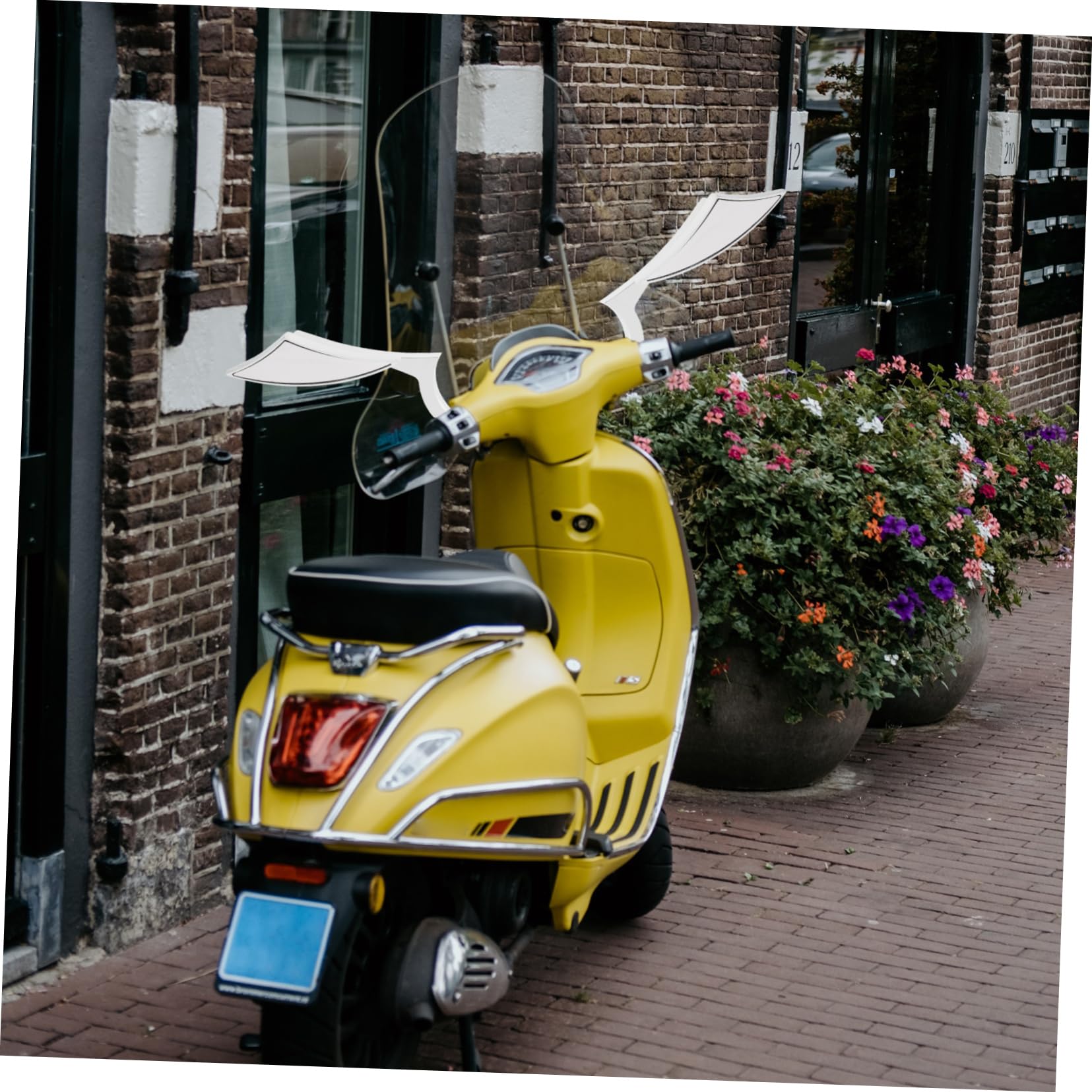 Specchietti in Lega di Alluminio e Vetro 2 Pezzi Retrovisori Moto