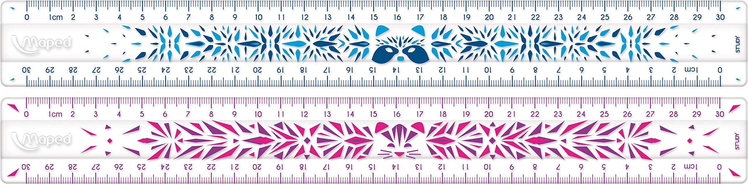 Maped Study Fancy 245601 Shockproof Ruler 30 cm