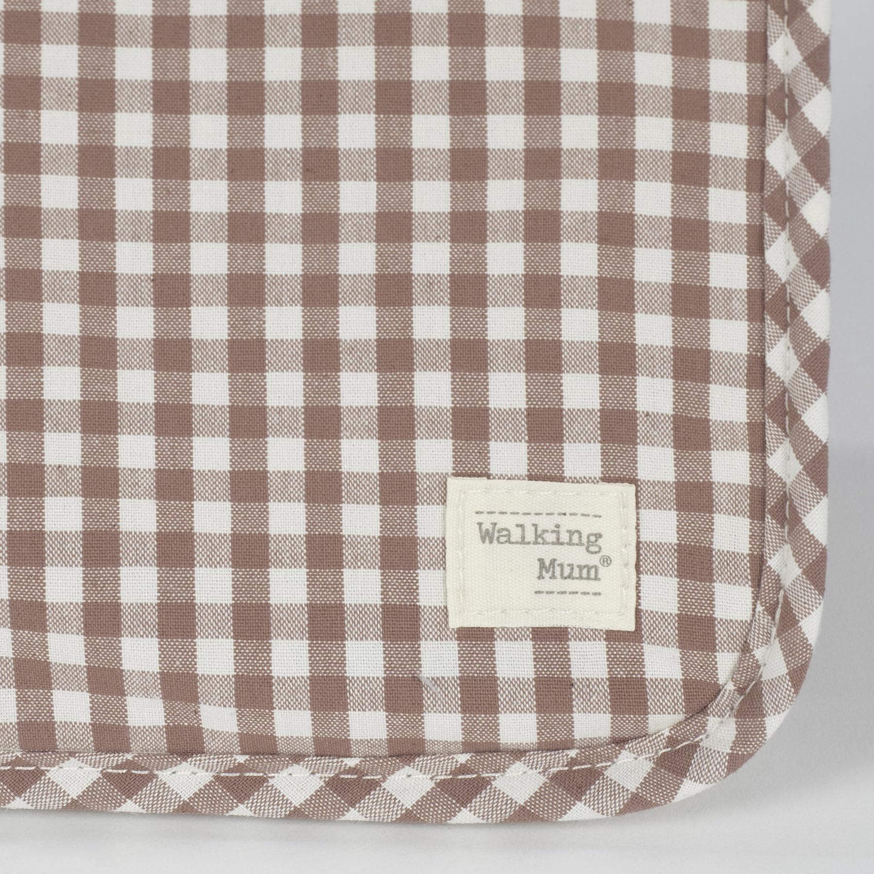 Portadocumentos bebé Praliné de Walking Mum (Vichy Moka)