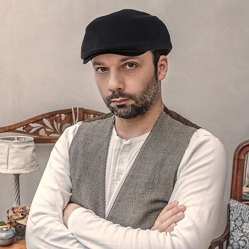 Miniatura 7 de SATINIOR 4 sombreros de Newsboy para hombre, gorras planas, sombrero irlandés, gorra de caza de taxista