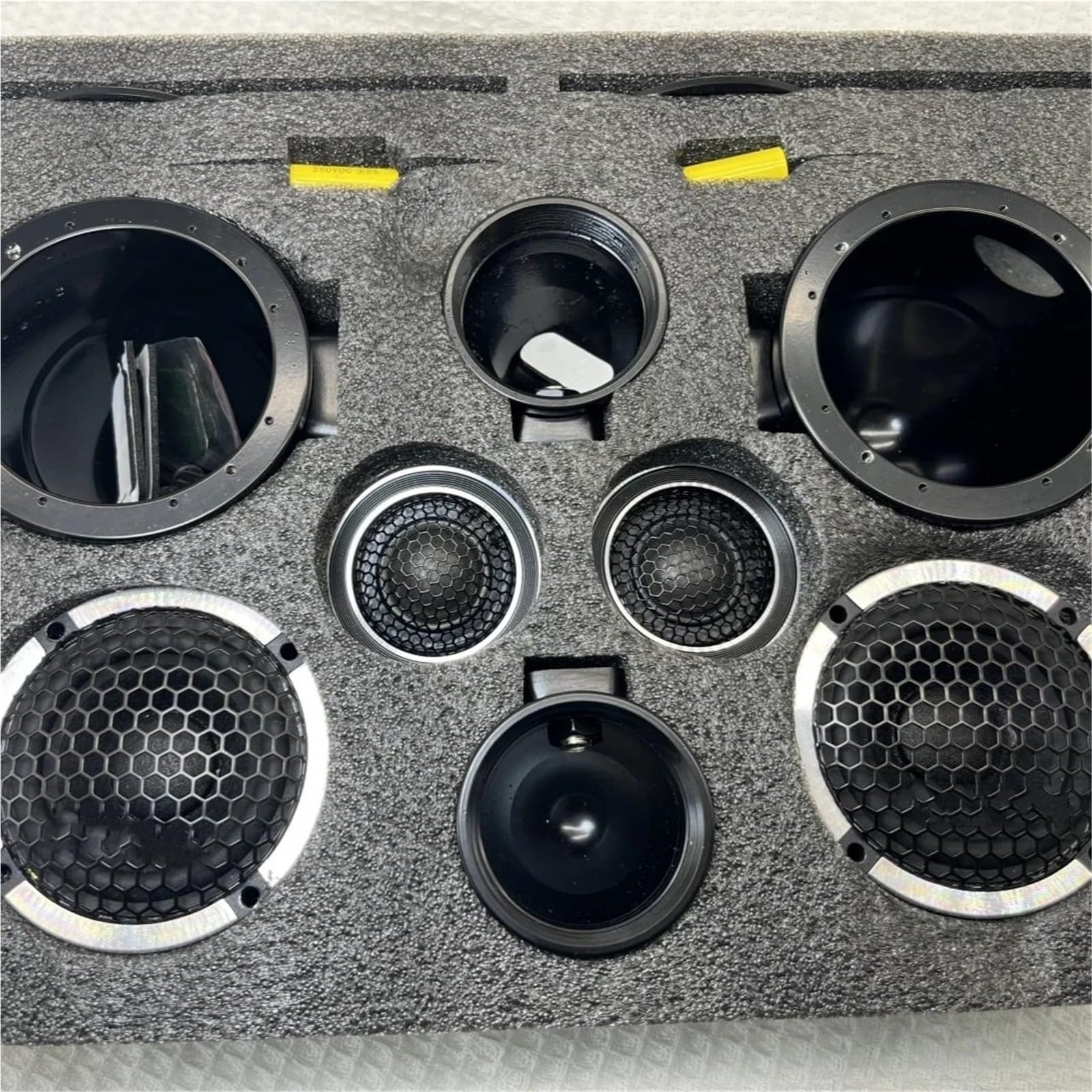 Tweeter Auto Pacchetto di Modifica per Medi e Alti per Auto Altoparlante Medio da 3,5 Pollici Neodimio da 25 mm per Alti Altoparlanti per frequenze Alte per Auto