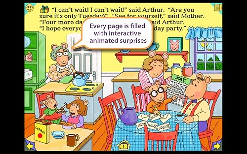 UK-Arthur's Birthday - interactive storybook in British English and French
