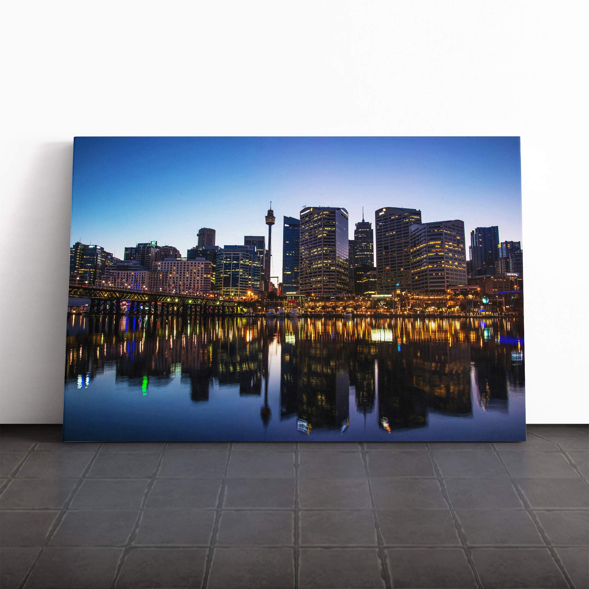 Sydney Australia Skyline Vol.2 Canvas Print | Gallery Wrapped 30mm Frame Wall Art | 30x20 inches | Ready to Hang | Modern Cityscape Picture | Living Room Bedroom Lounge Office