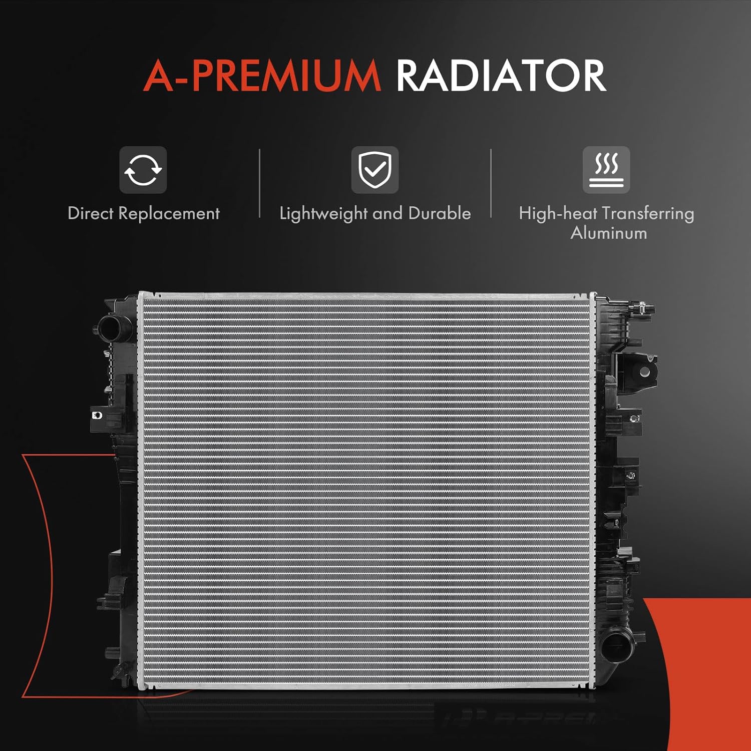 A-Premium Engine Coolant Radiator Assembly Compatible with Ram 1500 2019 2020 2021 2022, 3.0L 3.6L