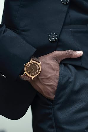 Titan Men's 'Edge' Quartz Stainless Steel and Leather Casual Watch, Color: Brown Model: 1595 wl03