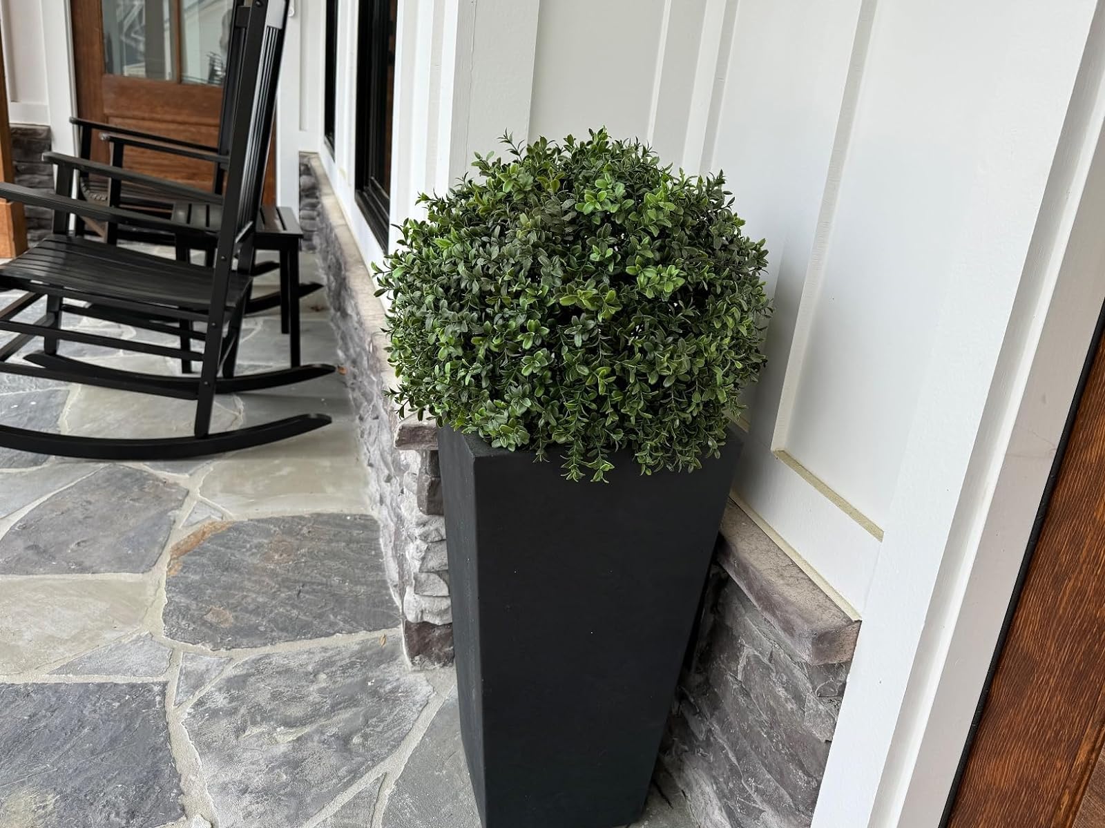 Tutta la stagione, albero di arbusti topiari artificiali in vaso, per casa e giardino, 1 pezzo