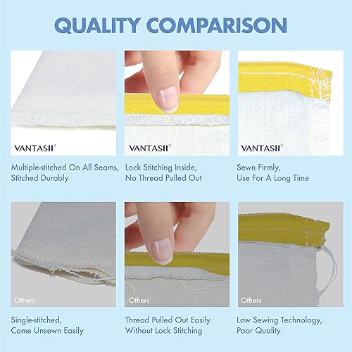 Miniatura 2 de Paquete de 8 bolsas de lona coloridas con cremallera, bolsas para manualidades, bolsas de lona de viaje para maquillaje y artículos de tocador