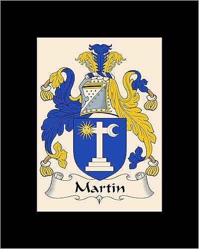 Miniatura 6 de Carpe Diem Designs Escudo de armas MartinMartin Family Crest 8 x 10 - Impresión fotográfica (2 copias) para enmarcar