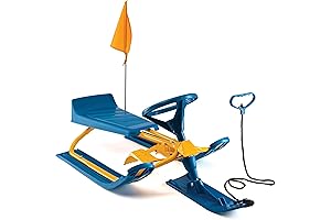 Swift Snow Sled with Steering Wheel for a Bumpy-Free Winter Ride