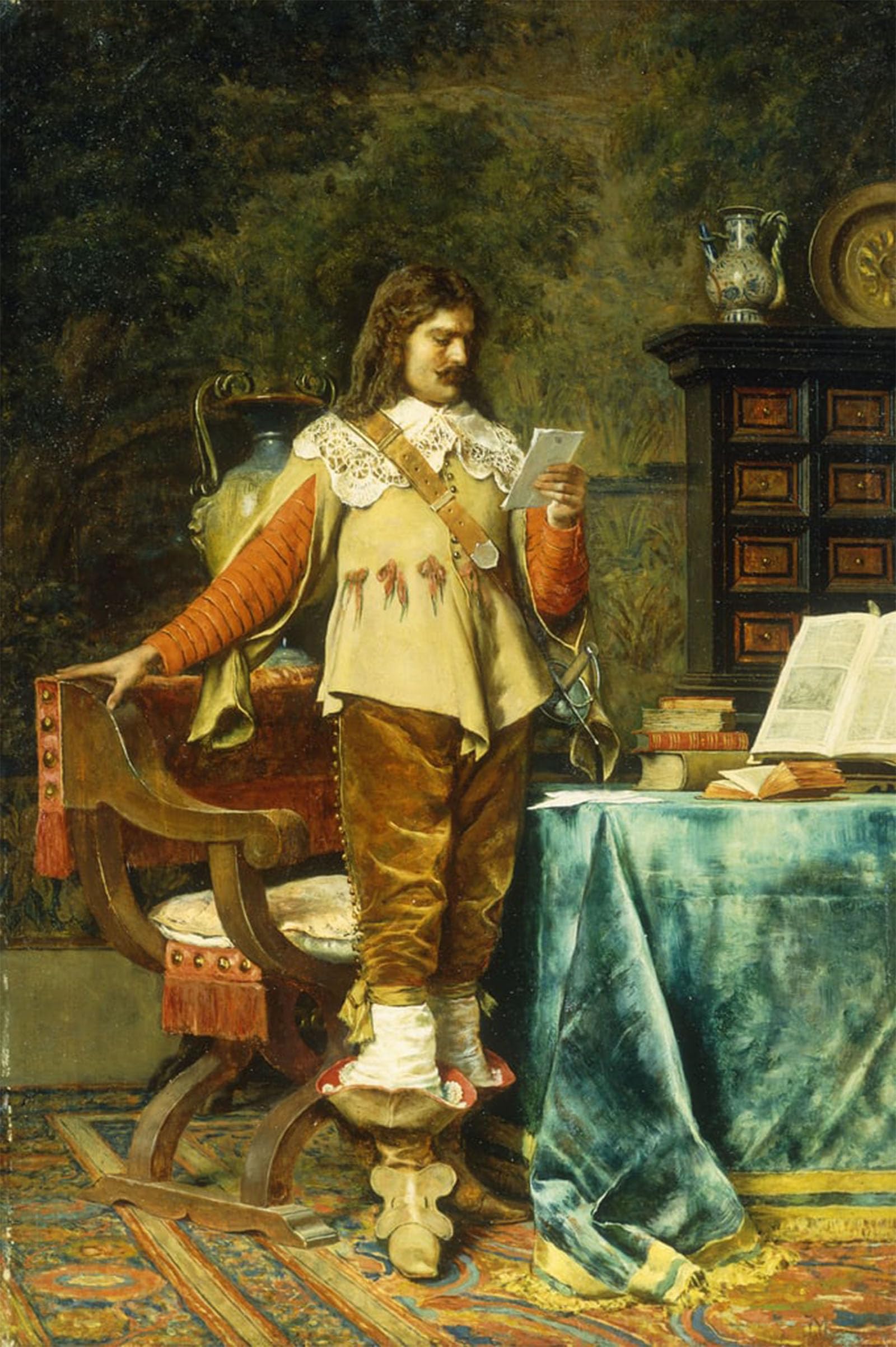 POSTERIIk Famous Print Pop Art Wall Art Graffiti the Cavalier by Jean Louis Ernest Meissonier Art Prints for Home Decor 60x90cm