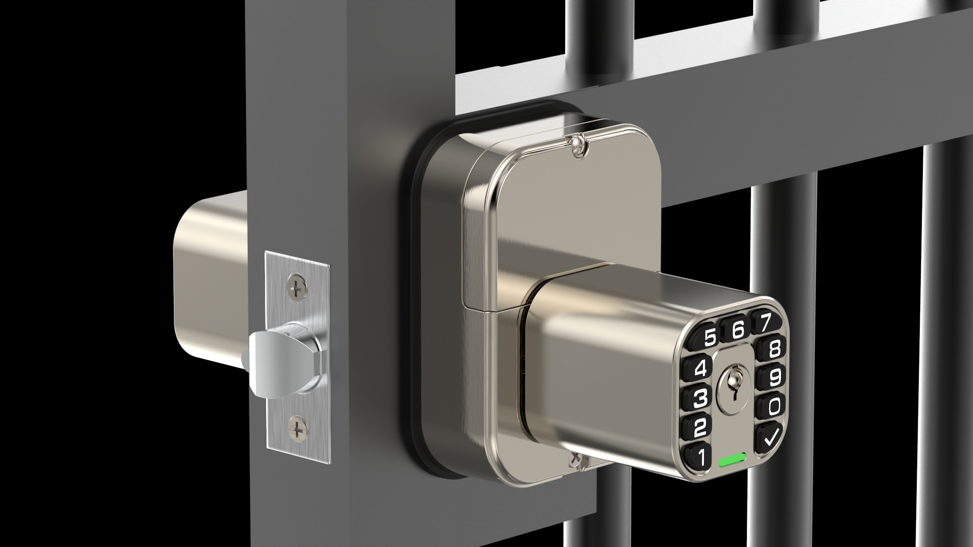 Amazon.com: Richelock IU52 Double-Sided Keypad Door Lock, All