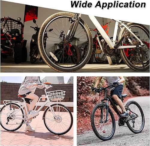 Miniatura 5 de RUTU Tubos de bicicleta de 2426 pulgadas, tubo interior de 2426 x 1.752.125 con válvula Schrader de 1.260 in y accesorio de instalación, compatible