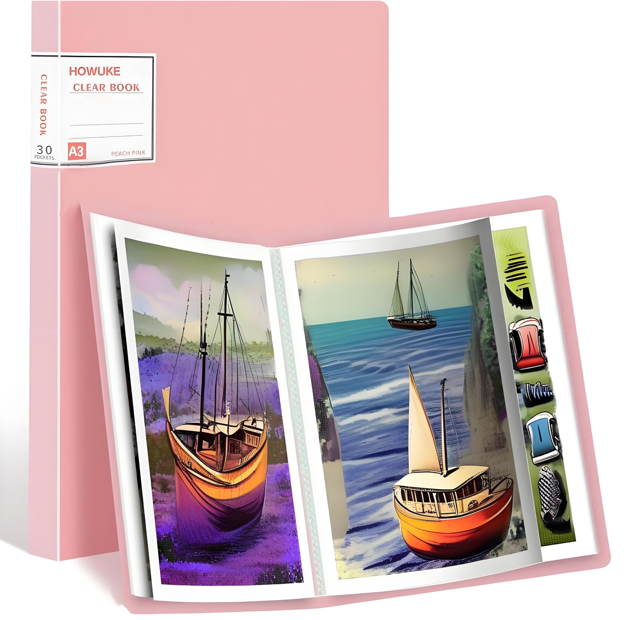 ARTDOT Cartella Archivio A2 Per Diamond Painting - 30 Tasche 60 Pagine, Con Manico, Per Conservare E Trasportare - Foto 5