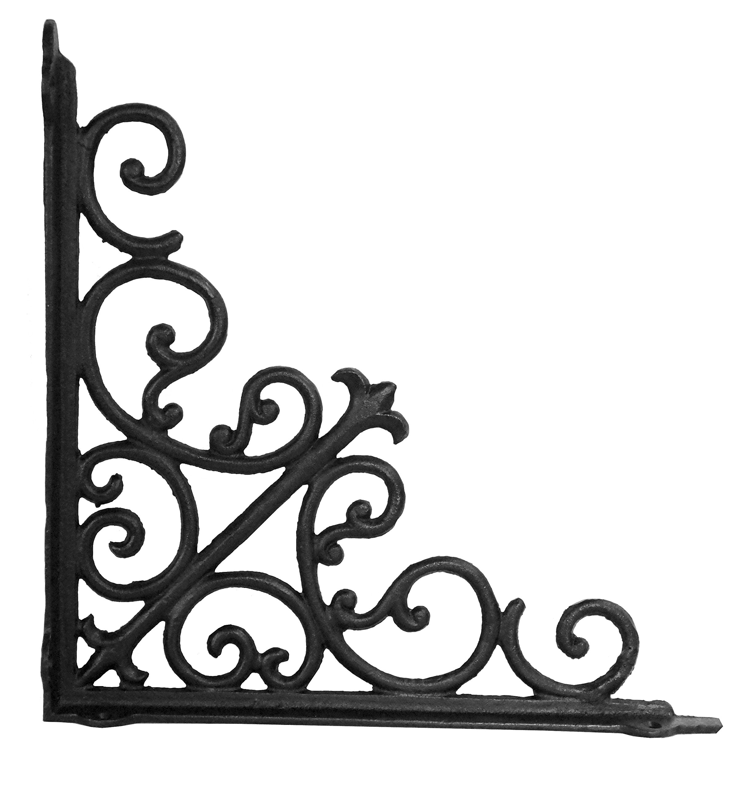Cast Iron Victorian Shelf Brackets 14 Inch, Heavy Duty