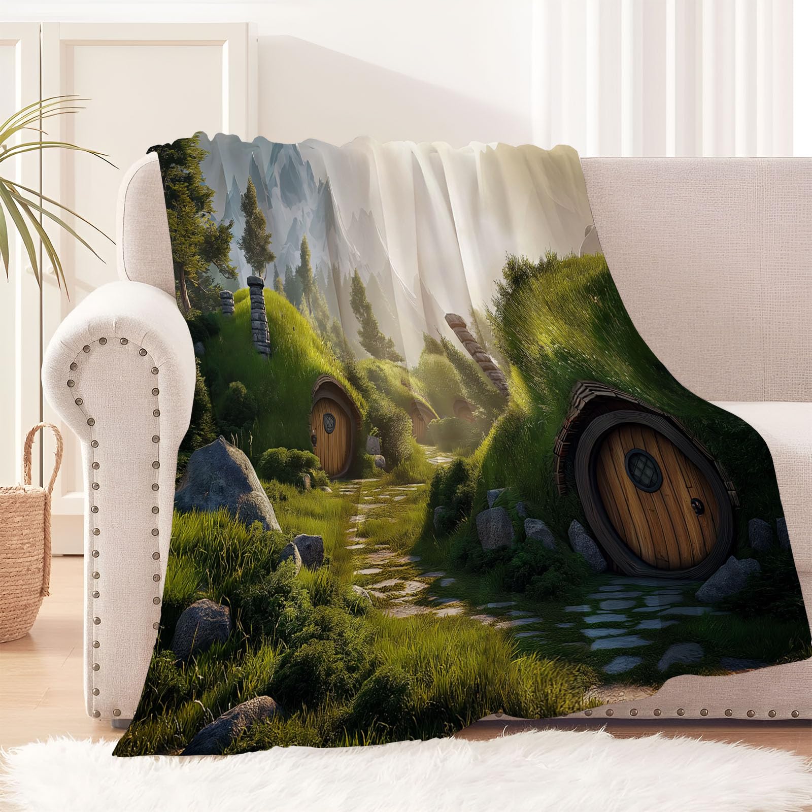 Couverture jeté en flanelle pour rester chaud en hiver devant la télé