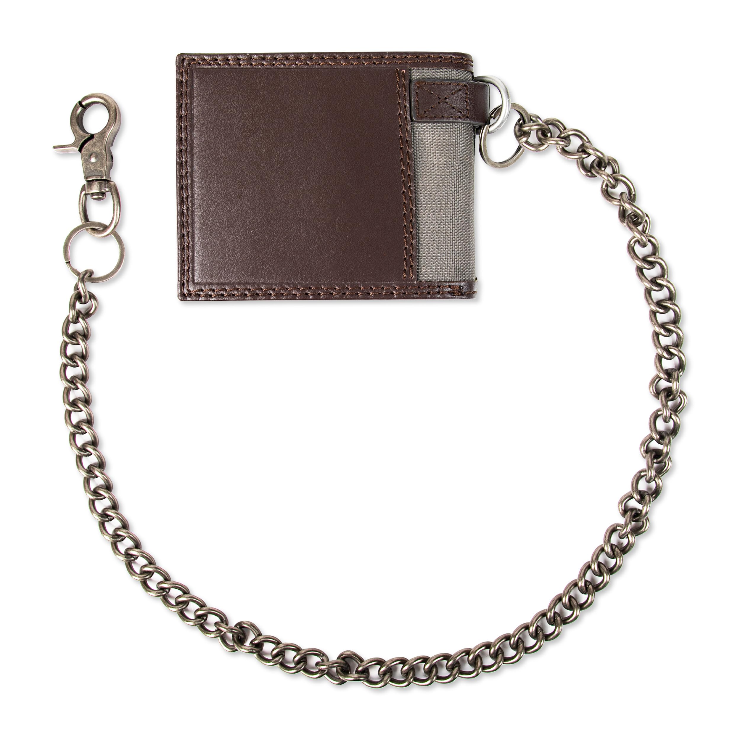 Dickies Cartera de Cadena Delgada para Hombre con Funda Desmontable para Tarjetas, Marrón, Sin tamaño, Cartera de Cadena Delgada con Funda Desmontable para Tarjetas
