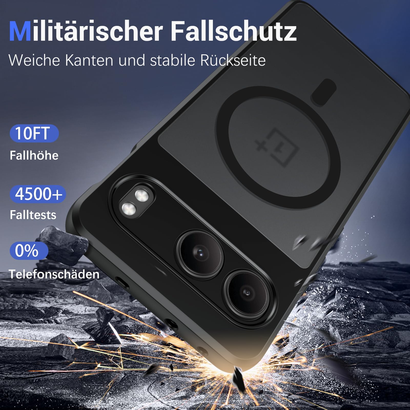 Schutzhülle Für OnePlus Nord 4 5G – Magnetisch, Matte Anti-Fingerprint-Oberfläche, Unterstützt Kabelloses Laden & Autohalterung