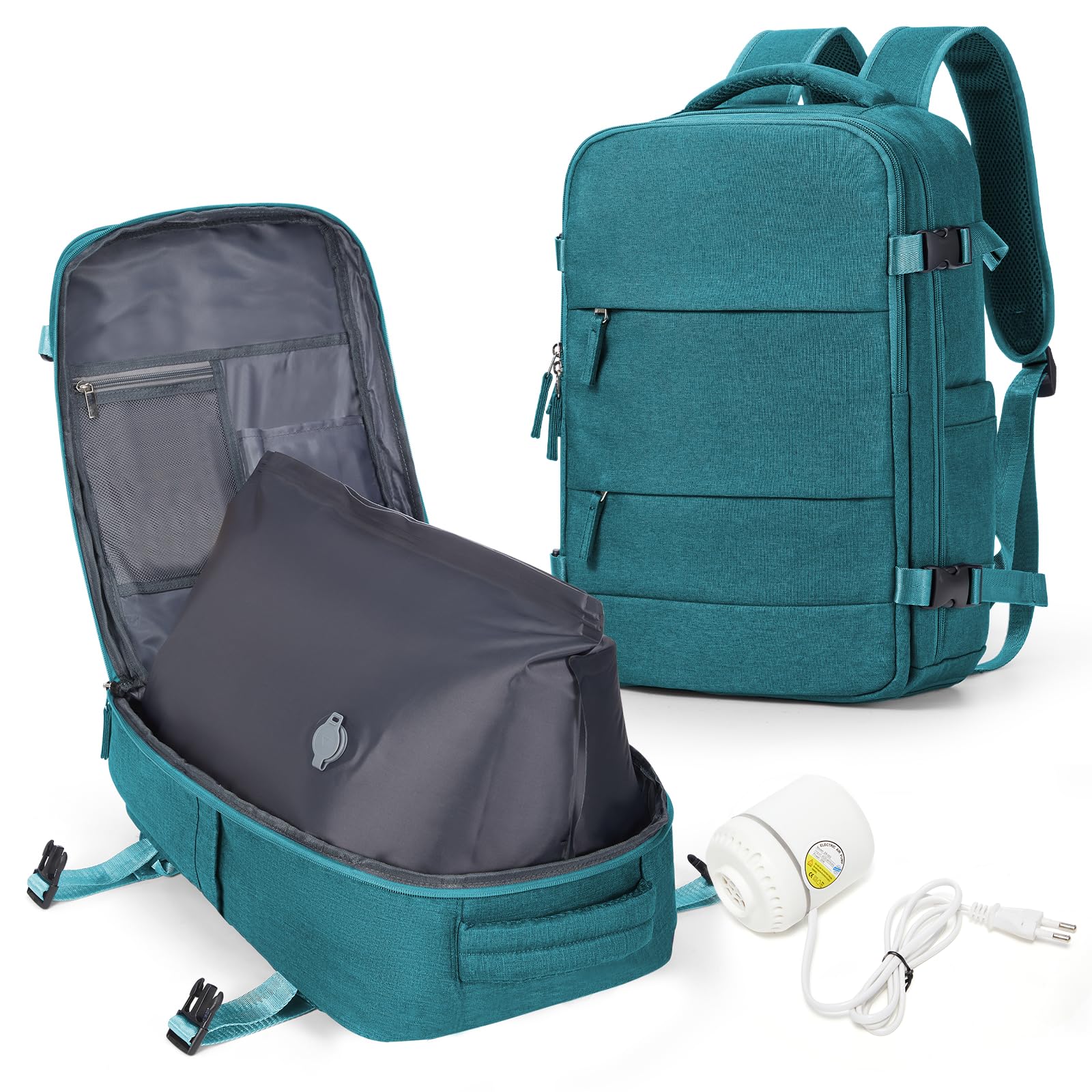 BJLFS Borse da Cabina per Ryanair 40x30x20 Bagaglio a mano Sottovuoto 40x20x25 Zaino da Viaggio con Sottovuoto impermeabile Donna Zaino Easyjet 45x36x20 Zaini Wizzair con porta scarpe