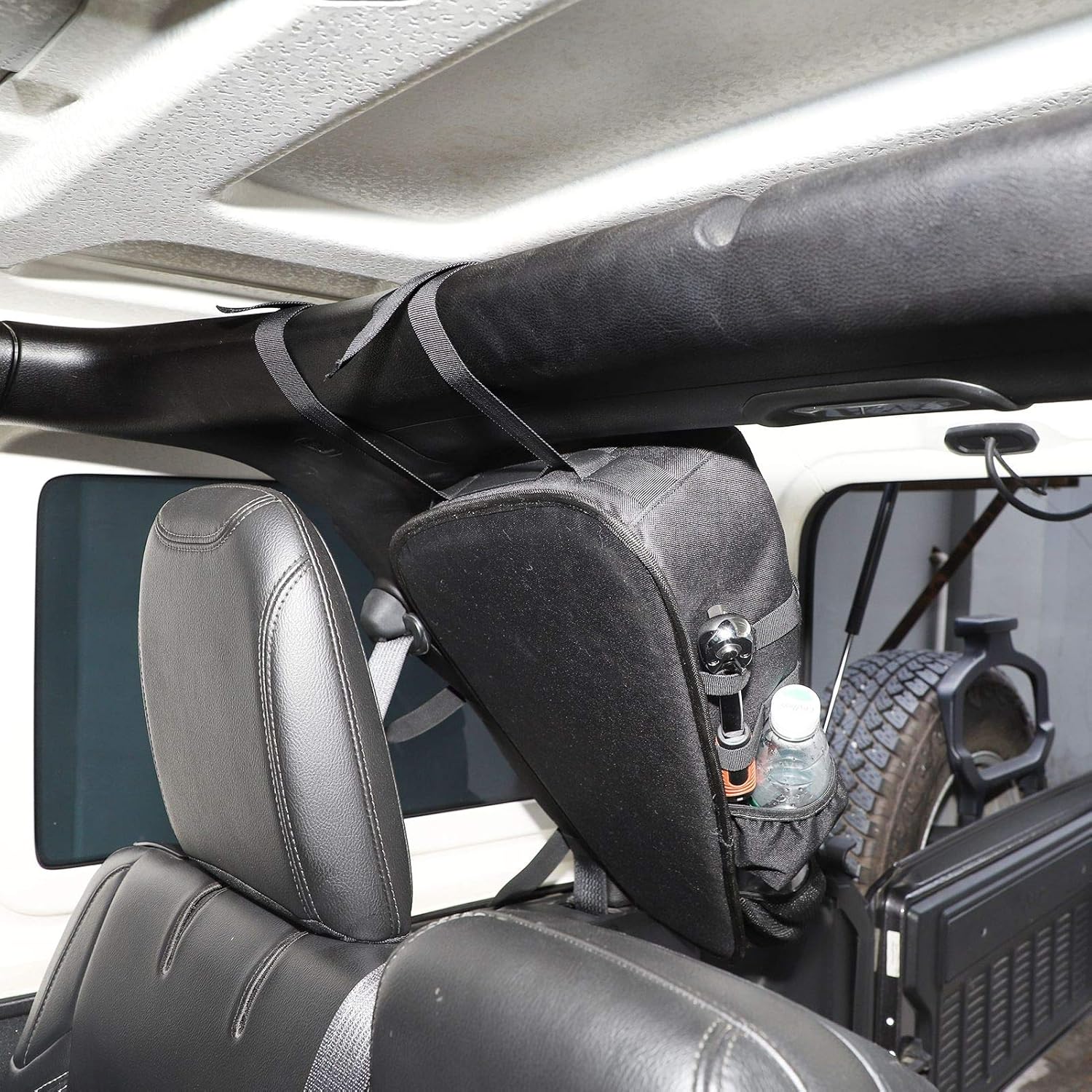 CheroCar JK JL Roll Bar Storage Bag Organizer Cage with Multi-Pockets for Jeep Wrangler 2007-2020 JKU JLU, Interior Accessories, 2 Pack