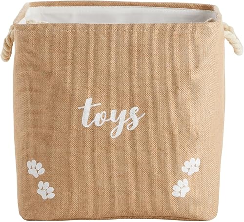Miniatura 9 de Juvale Cesta plegable de juguetes para perros, 15 x 12 x 14 pulgadas, contenedor de almacenamiento con asas, cesta de almacenamiento duradera para