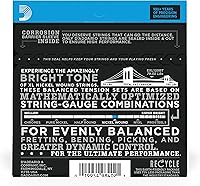 Vista 69 de D'Addario Electric Guitar Strings, XL Nickel, EXL110-10P, Regular Light Gauge 10-46, 6-String Set, Pack of 10