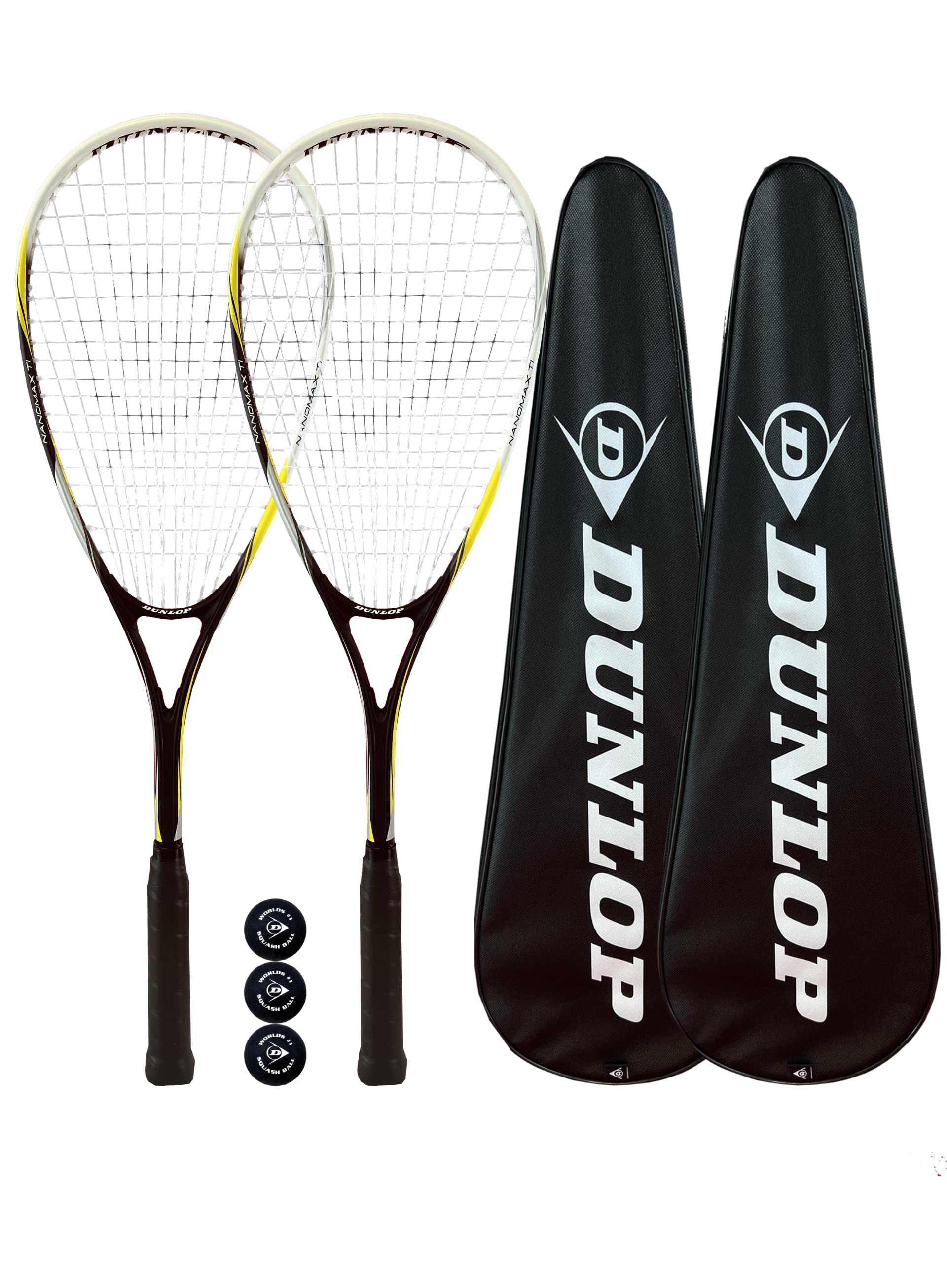 DUNLOP 2 x Nanomax Ti Squashschläger (Various)