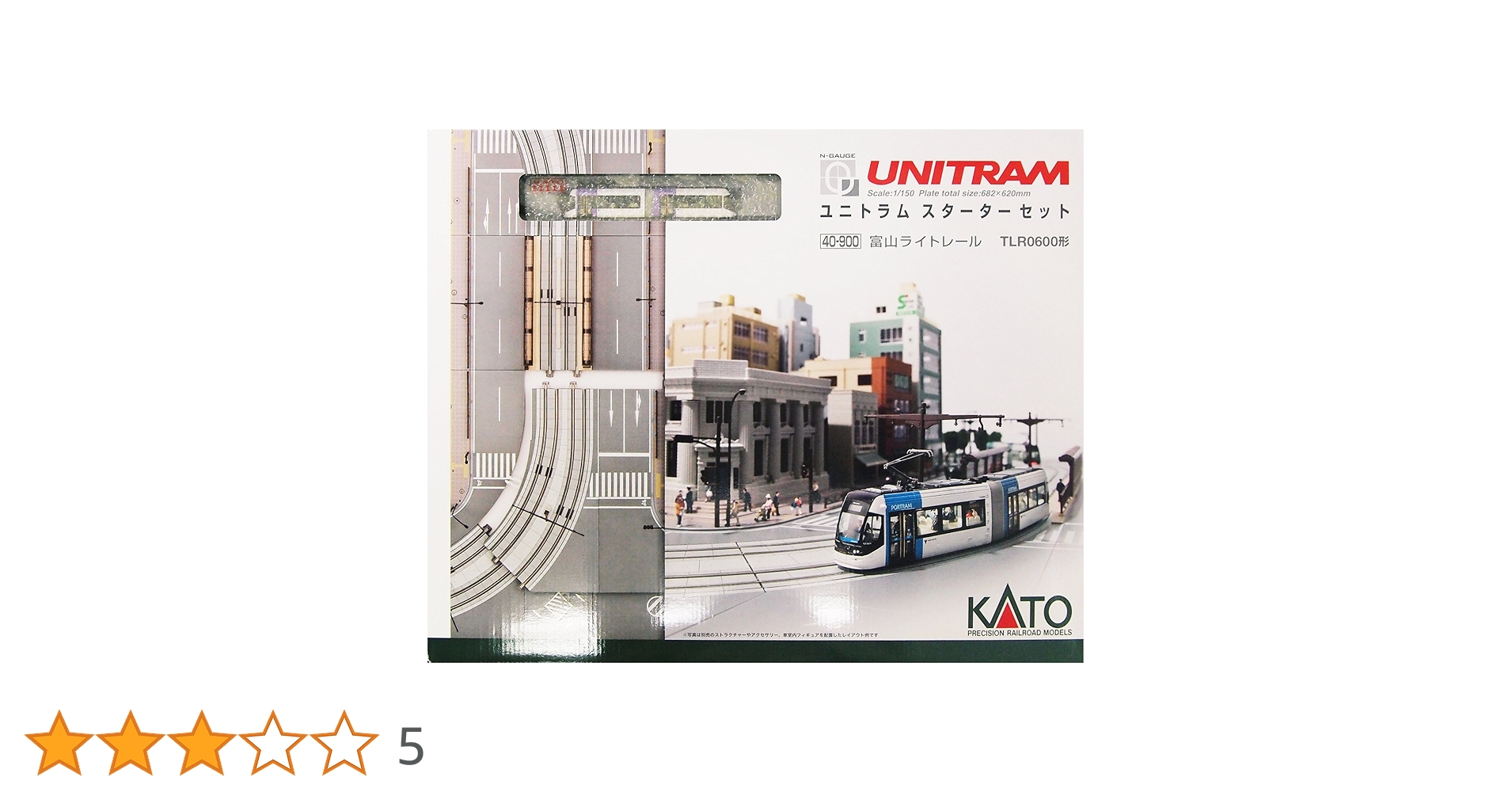 未使用 KATO 40-900 ユニトラムスターターセット 富山ライトレール Amazon | KATO Nゲージ ユニトラムスターターセット 富山ライト