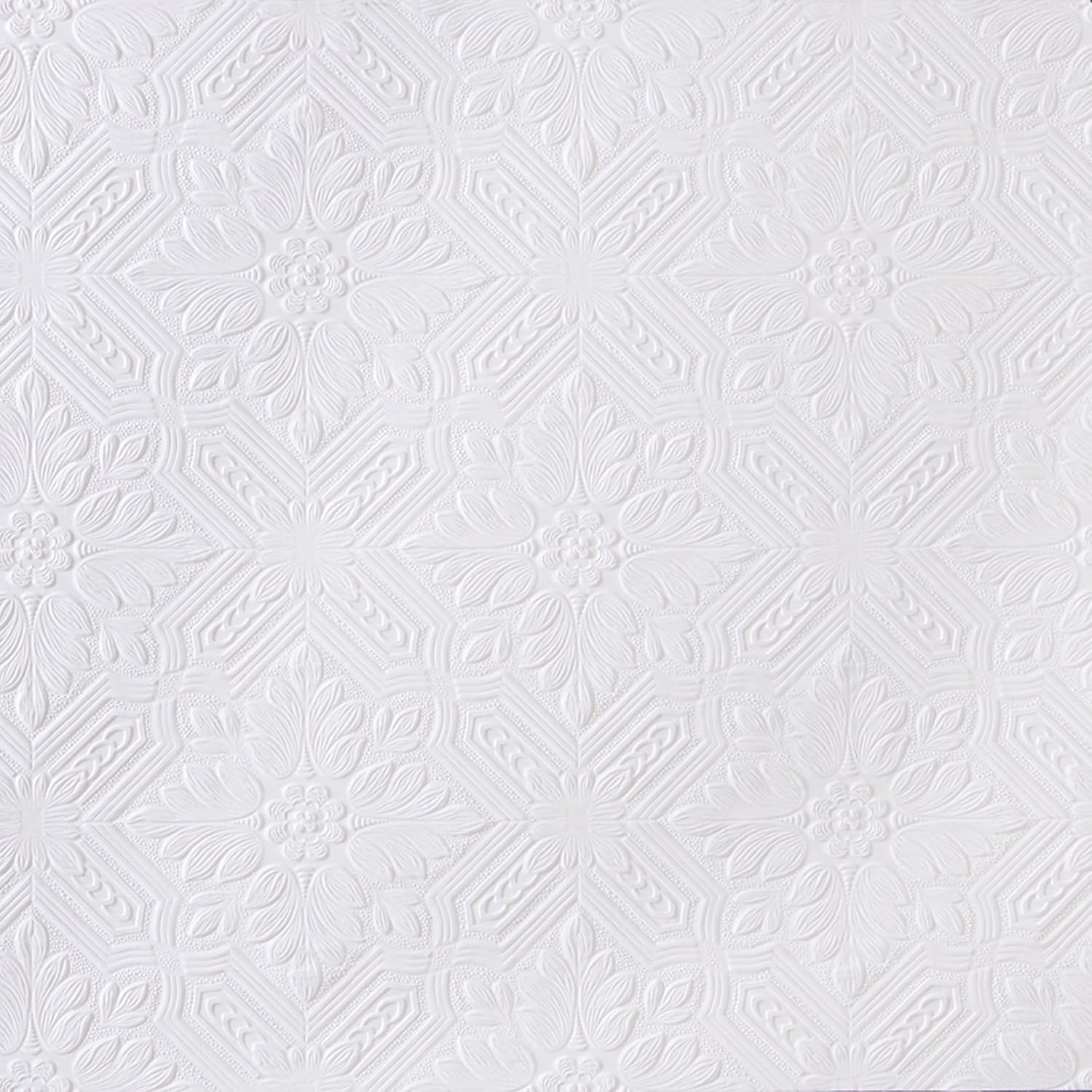 Brewster RD0648 Anaglypta Paintable Angled Floral Square Wallpaper, 21