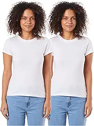 Kit Com 2 Camisetas Femininas Básicas