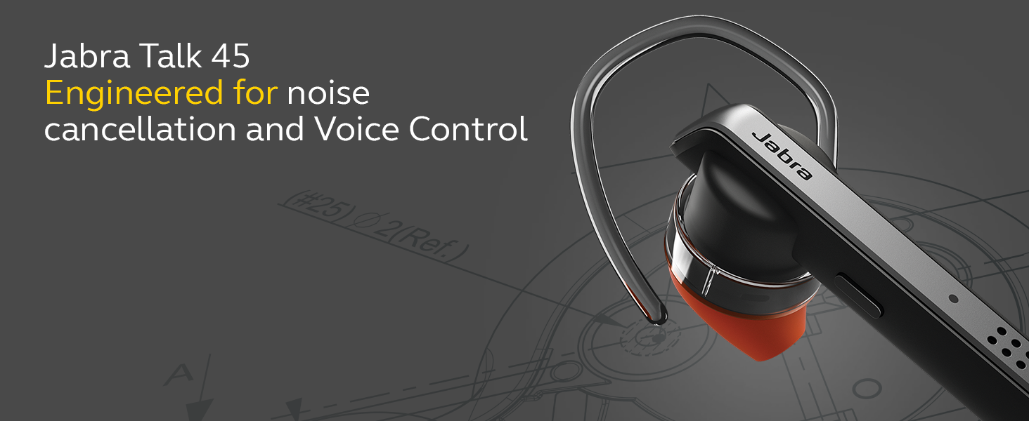Jabra Talk 45 Bluetooth Headset for High Definition Hands-Free