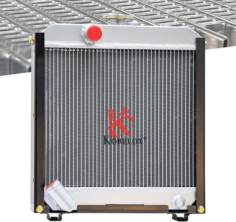 K05RAD2 All Aluminum Radiator Compatible with Kubota KEA-72140 D1005 D1105 D1305 Engine 106200000169 451196 Radiator Replacement