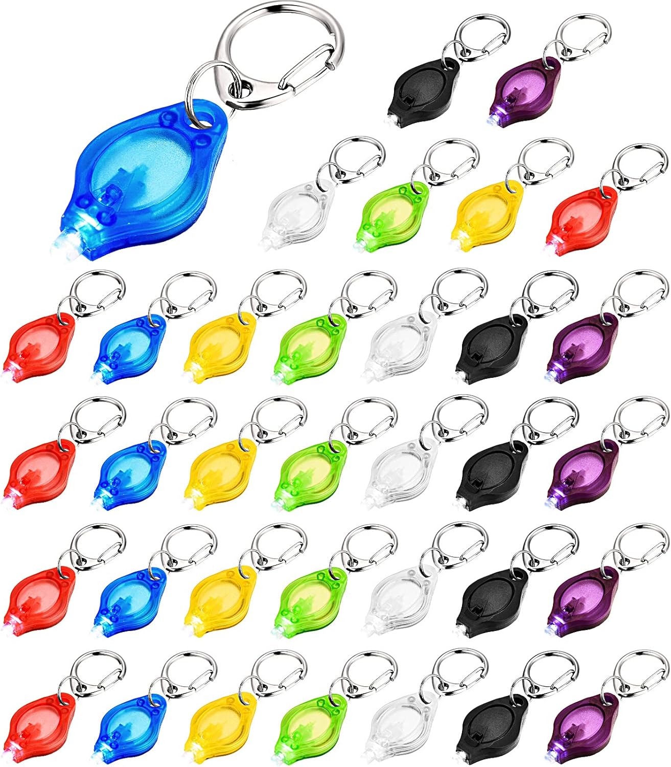 LED Keychain Mini Flashlight Ultra Bright LED KeyChain Torch with Hook