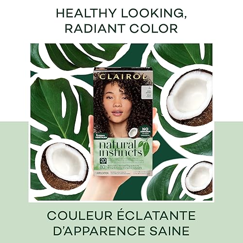Miniatura 8 de Clairol Natural Instincts - Tinte semipermanente para el cabello, color castaño cálido oscuro 4W, paquete de 2 unidades