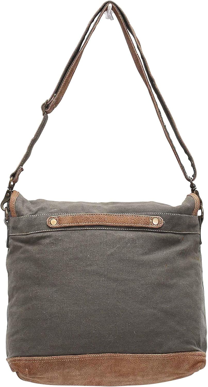 Myra Bag Western Purses for Women - Canvas Womens Western Purse with Genuine Leather Detailing and American Vintage Design - Image 2